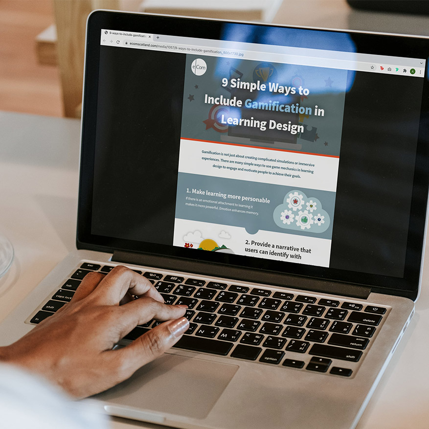 Library Infographic 9 Ways To Include Gamification In Learning Design